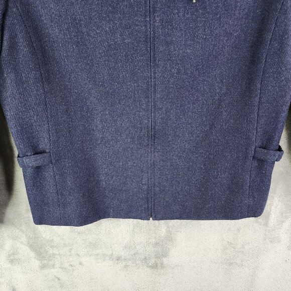 Womens Vintage Navy Blue Pendleton Wool Jacket Full Zip Up Long Sleeve Size 8 - Picture 3 of 11